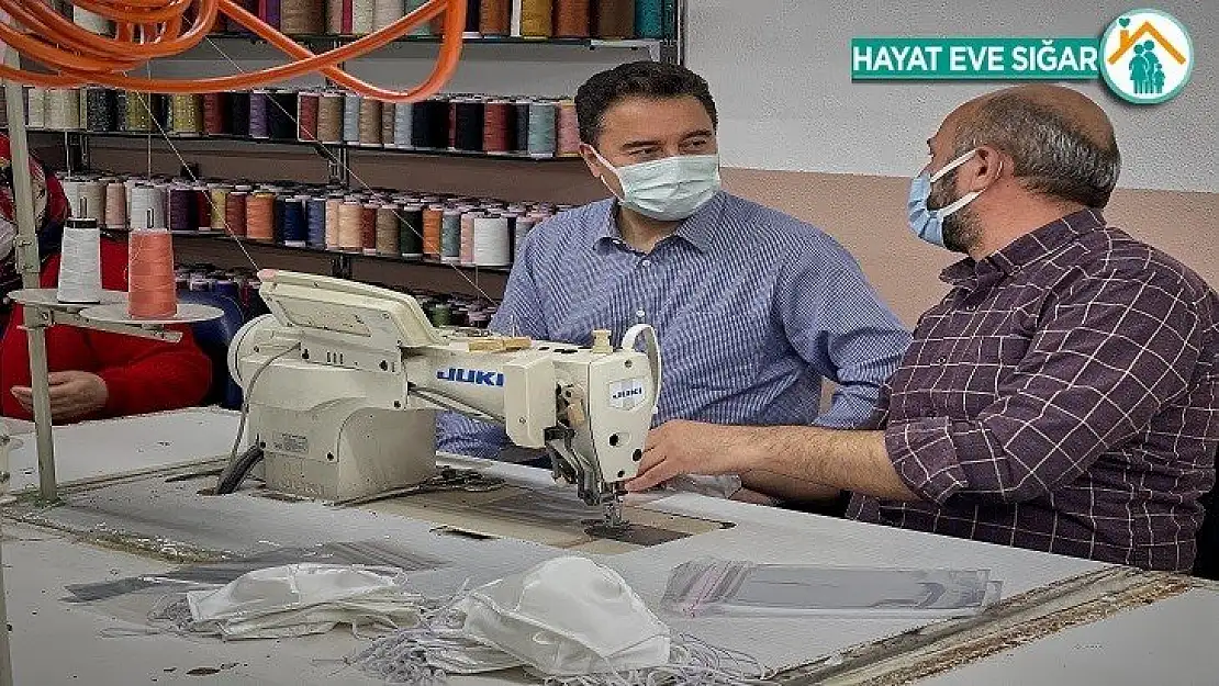 Babacan'dan Maske Üreten Tekstil Atölyesine Ziyaret İşçiler Hayat Kurtarıyor