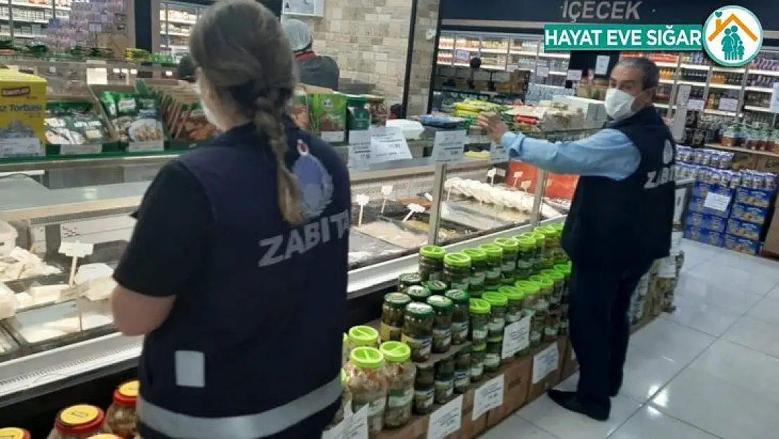 Bağlar Belediyesi kısıtlama öncesinde marketleri denetledi