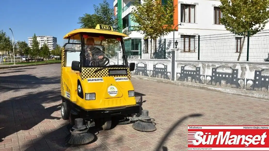 Bağlar parklarında çevreci araçlarla temizlik dönemi