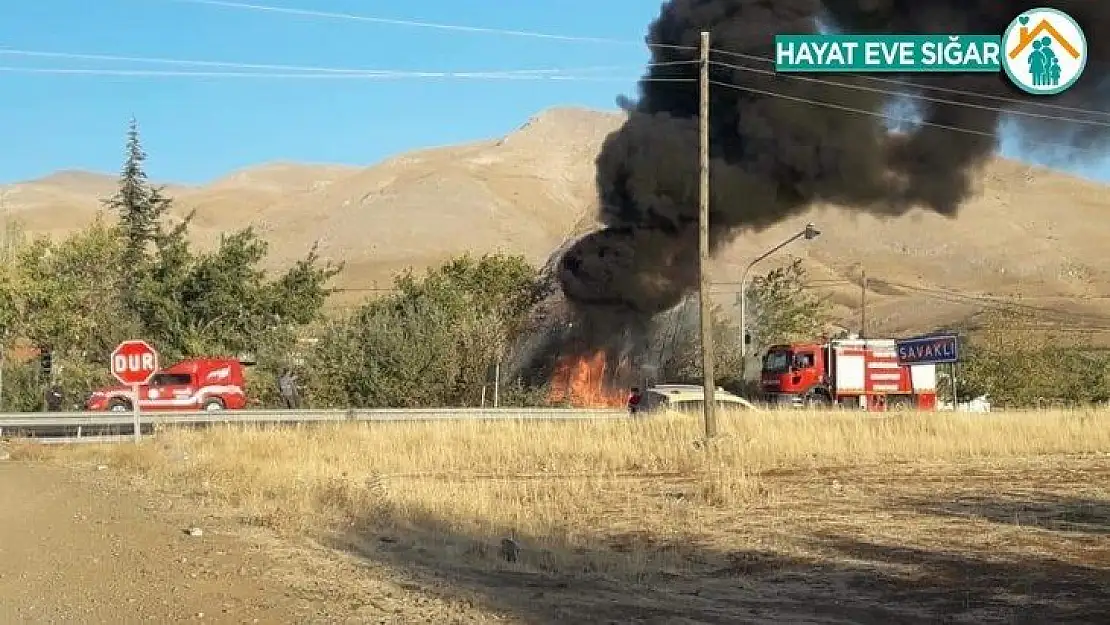 Bahçe yangını korkuttu