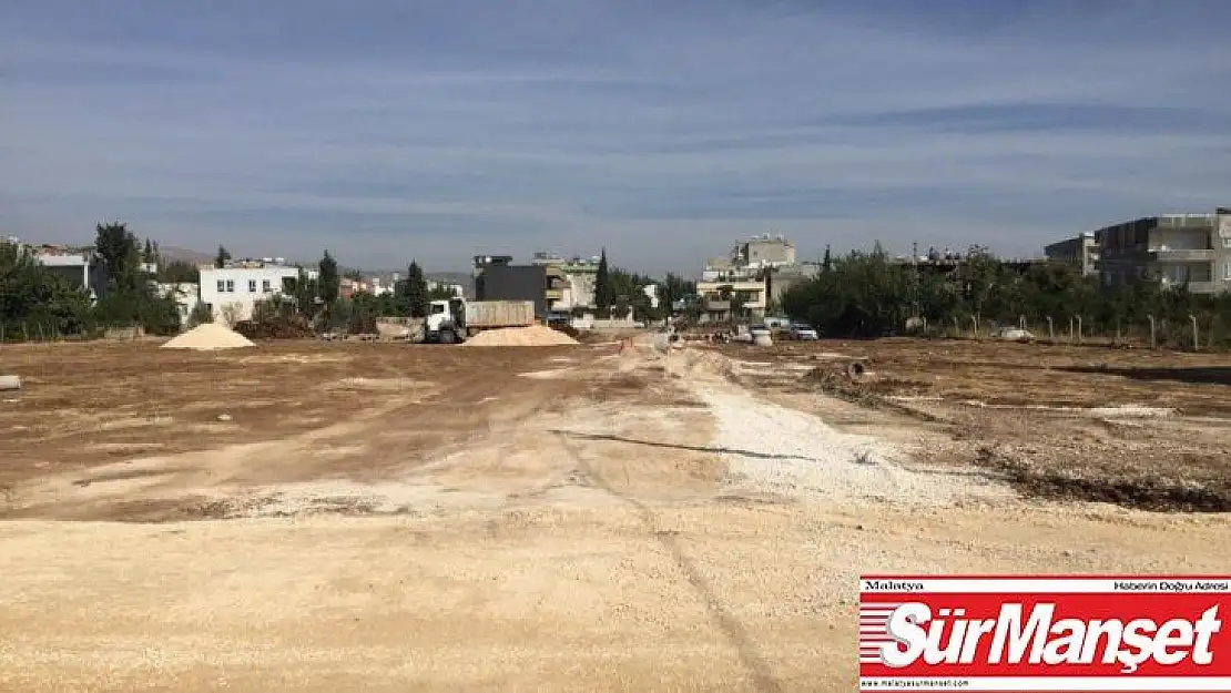 Bahçecik Mahallesi'nde asfalt öncesi hazırlık çalışması