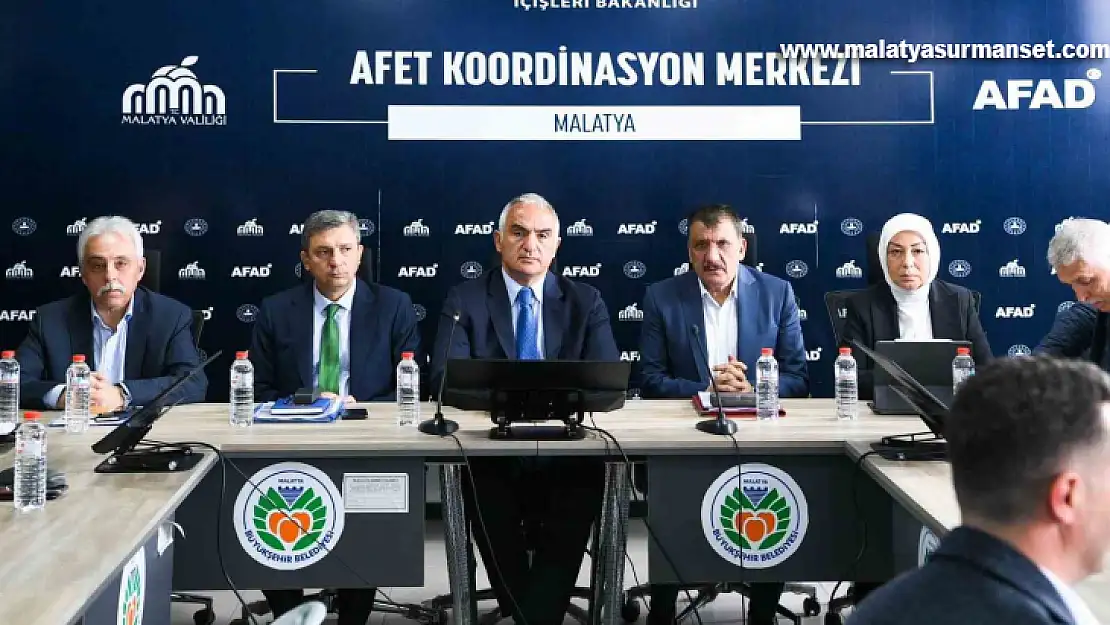Bakan Ersoy, Malatya'da koordinasyon toplantısına katıldı