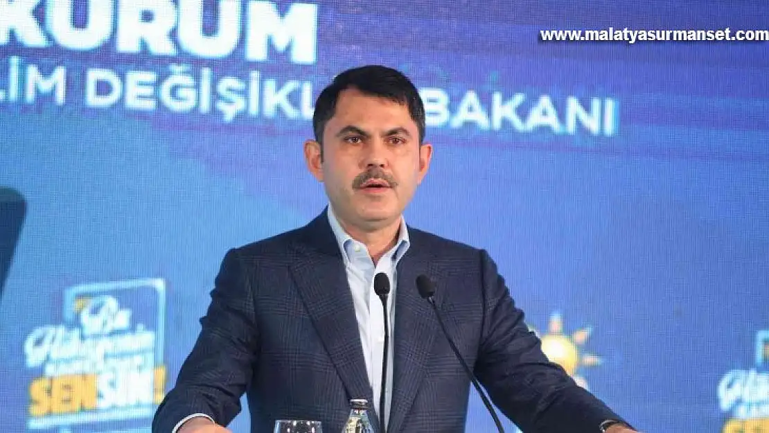 Bakan Kurum Bugün karşımızda yeşil alanlara dahi tahammülü olmayan bir muhalefet var