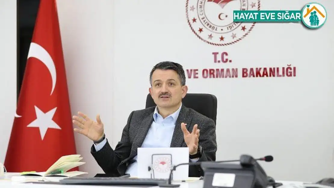 Bakan Pakdemirli, video konferans aracılığıyla TZOB danışma kurulu toplantısına katıldı