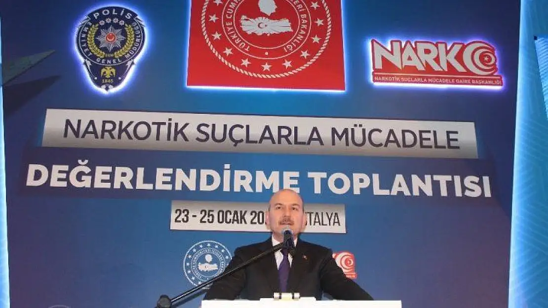 Bakan Soylu 2019 yılında uyuşturucudan 25 bin 619 kişi tutuklandı