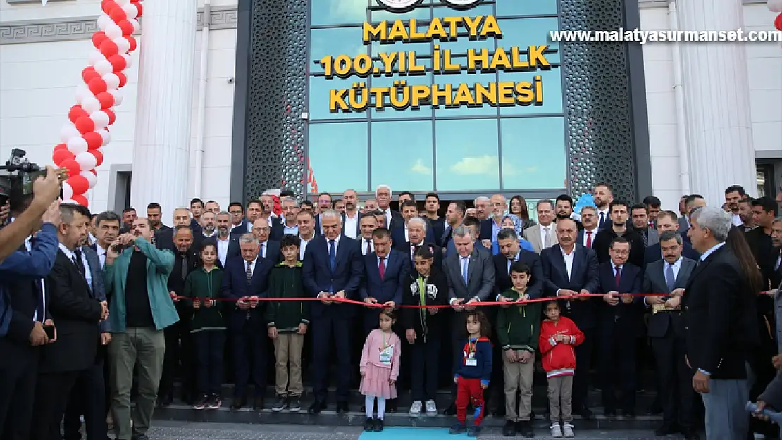 Bakanlar Ersoy ve Bak, Malatya'da kütüphane açılışına katıldı