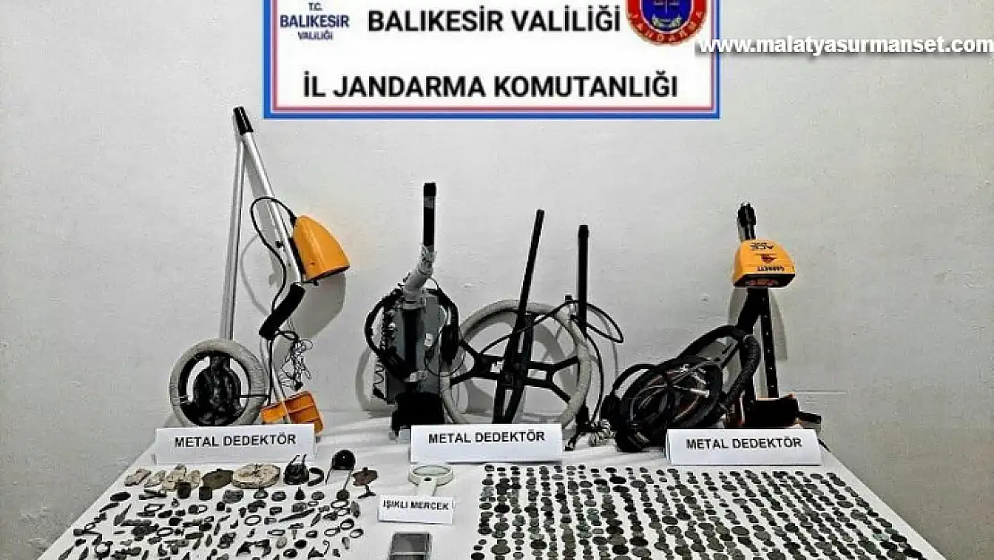 Balıkesir'de tarihi eser kaçakçılarına operasyon