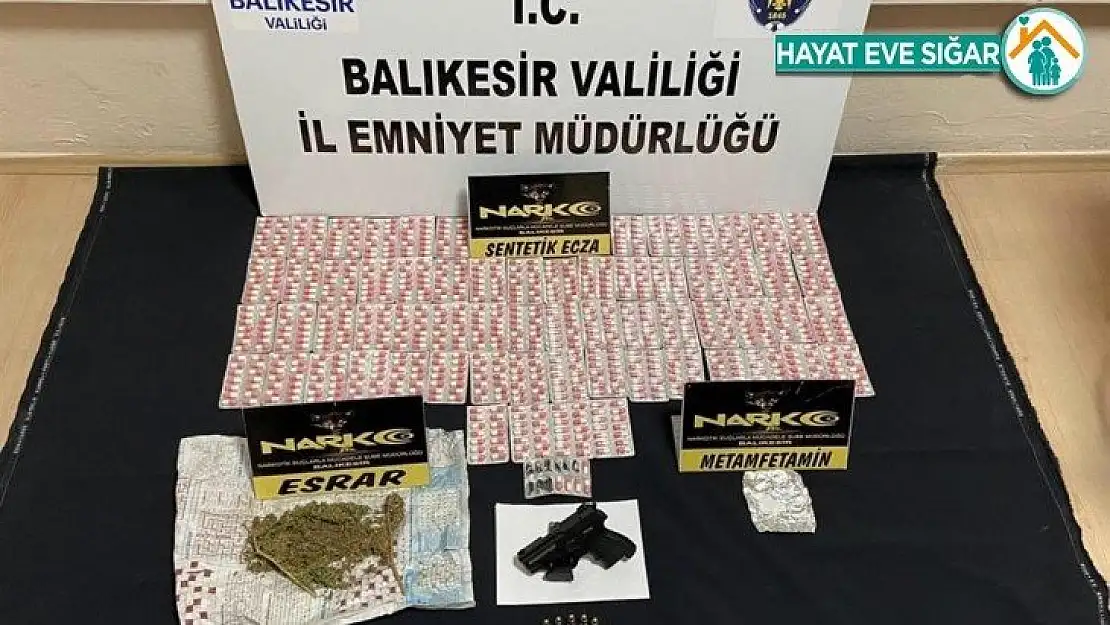 Balıkesir'de uyuşturucu operasyonu: 13 şüpheliden 5'i tutuklandı