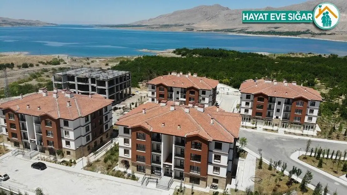 Baraj manzaralı deprem konutları tatil köylerini aratmıyor