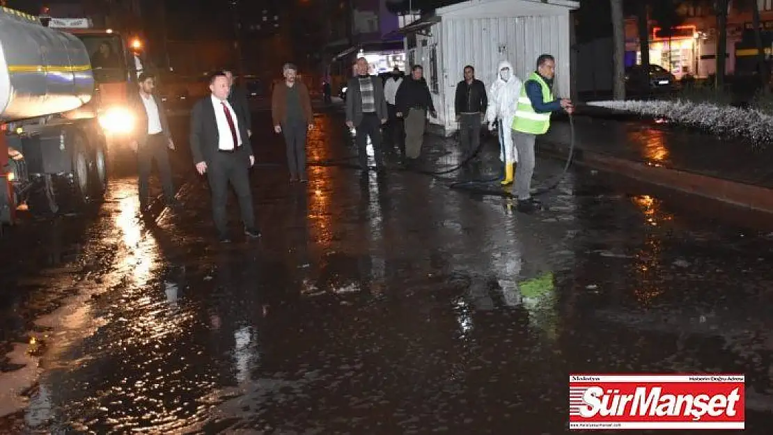 Başkan Beyoğlu dezenfekte çalışmalarını yerinde inceledi