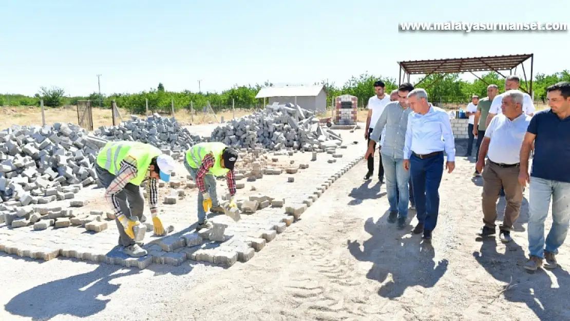 Başkan Çınar, çevre düzenleme çalışmalarını inceledi