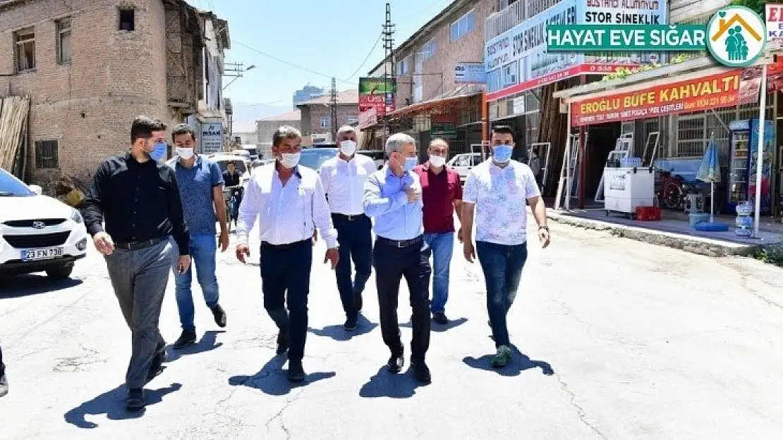 Başkan Çınar, sanayi yol çalışmasını inceledi
