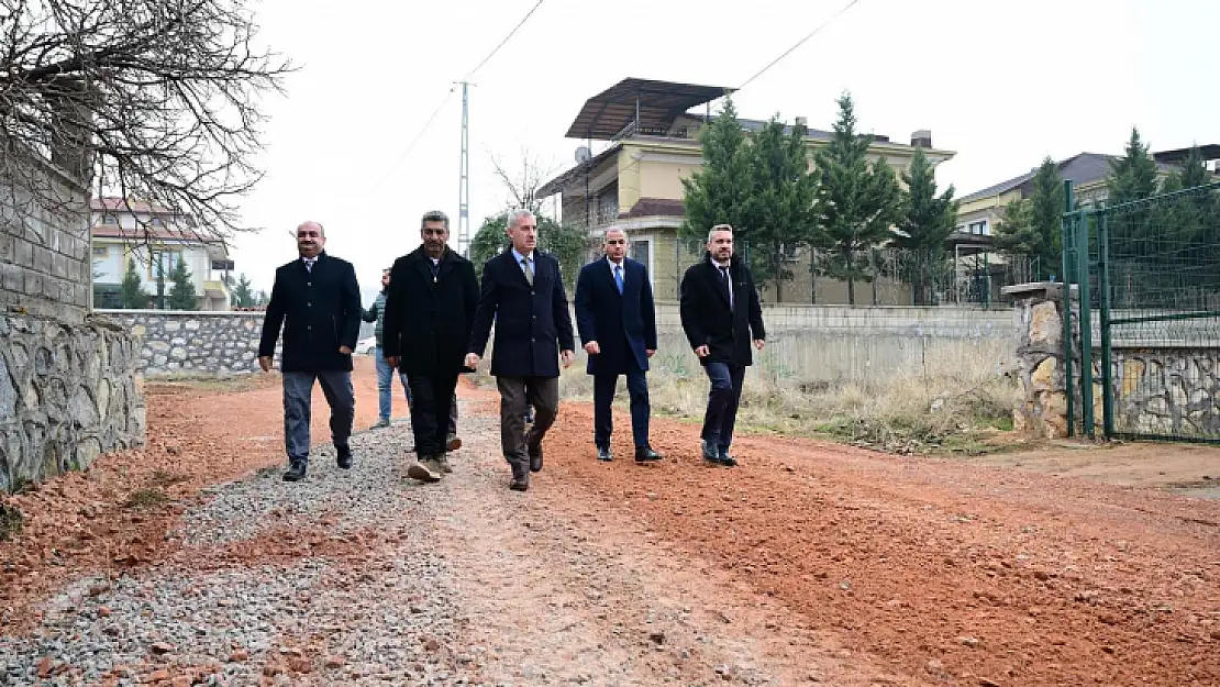 Başkan Çınar, Yakınca Mahallesindeki Yol Düzenleme Çalışmalarını İnceledi