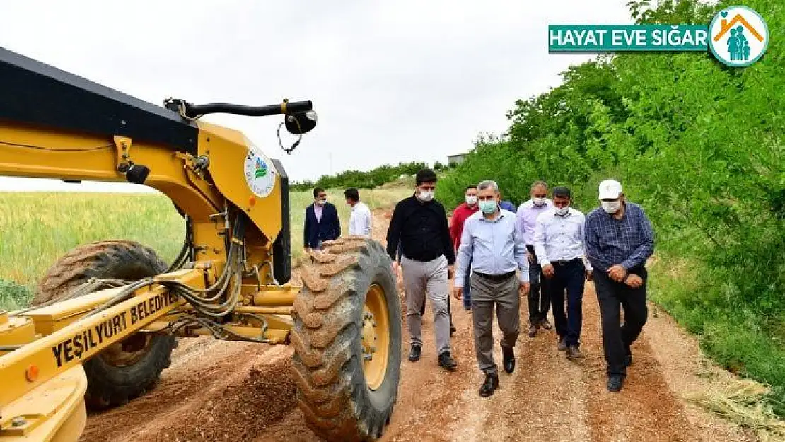 Başkan Çınar, yol çalışmalarını inceledi