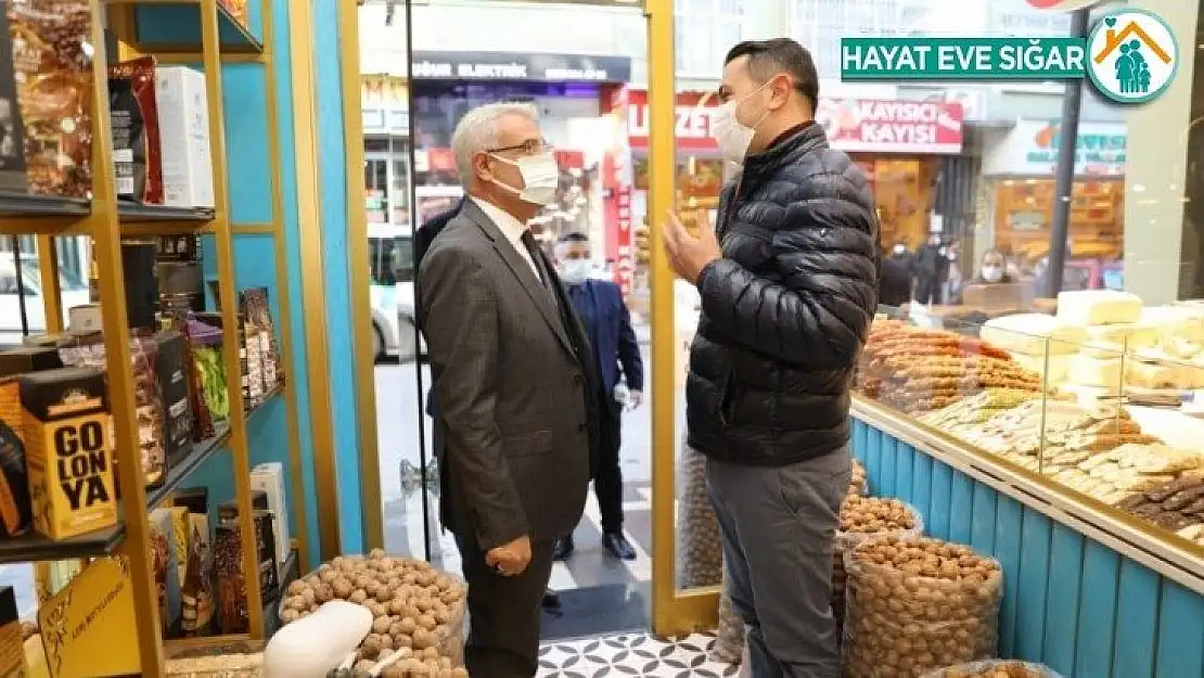 Başkan Güder'den esnaflara destek ziyareti