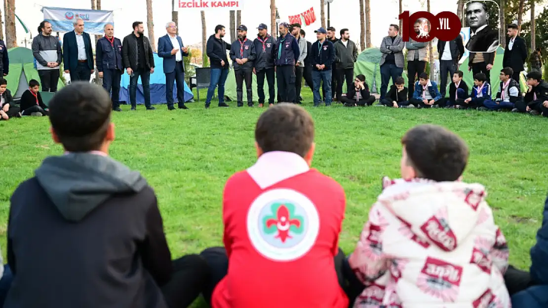 Başkan Güder İzcilerin Kampına Katıldı