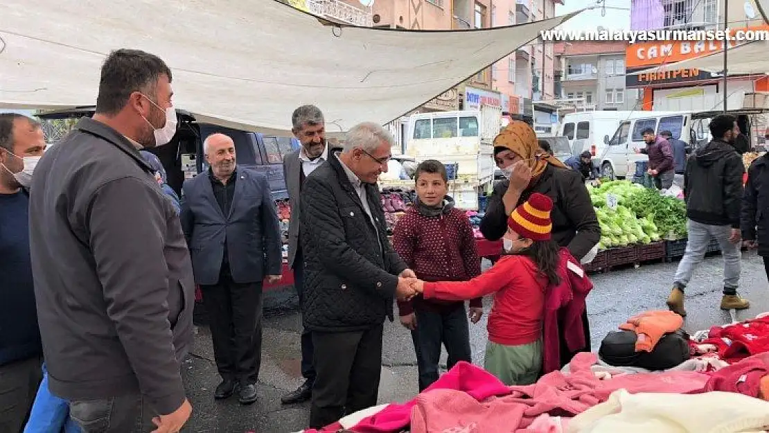 Başkan Güder, pazarcı esnaflarını ziyaret etti