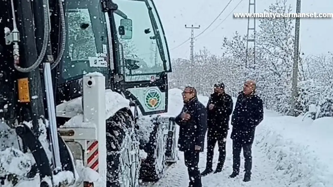 Başkan Kazgan karla mücadele çalışmalarını denetledi