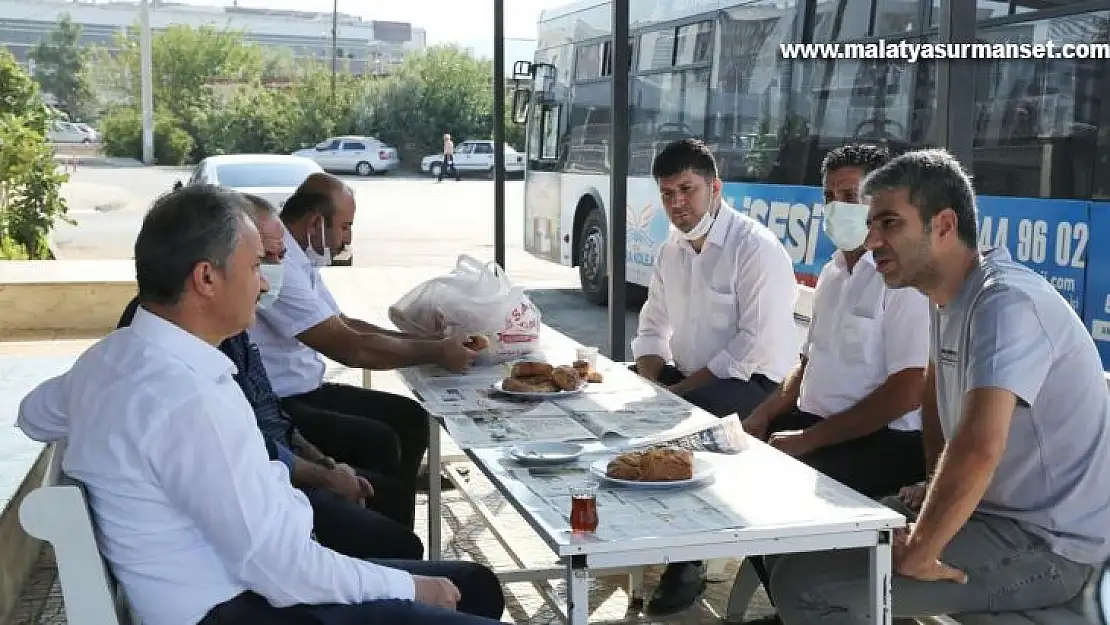 Başkan Kılınç, otobüs şoförleriyle bir araya geldi