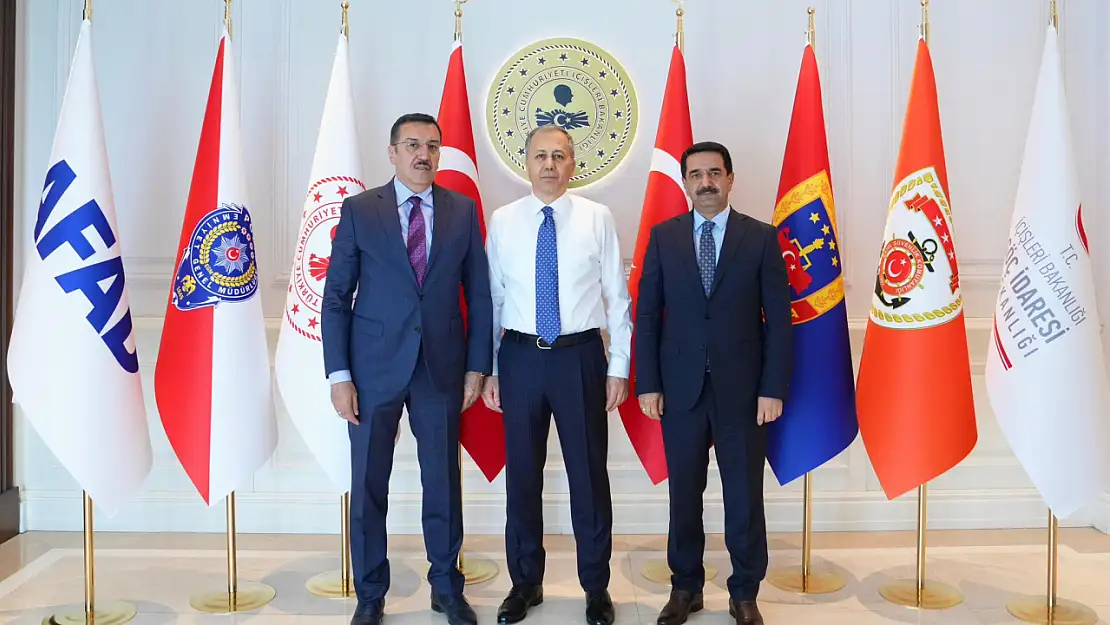 Başkan Taşkın ve Vekil Tüfenkci Bakan Yerlikaya'yı Ziyaret Etti