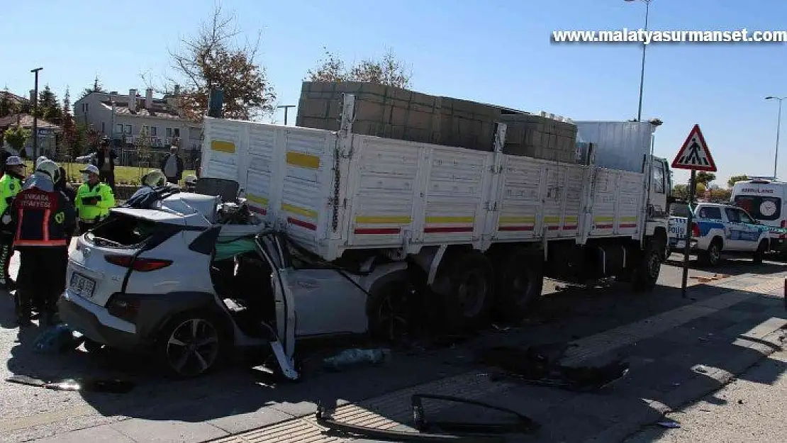 Başkentte feci kaza: 1 kişi hayatını kaybetti