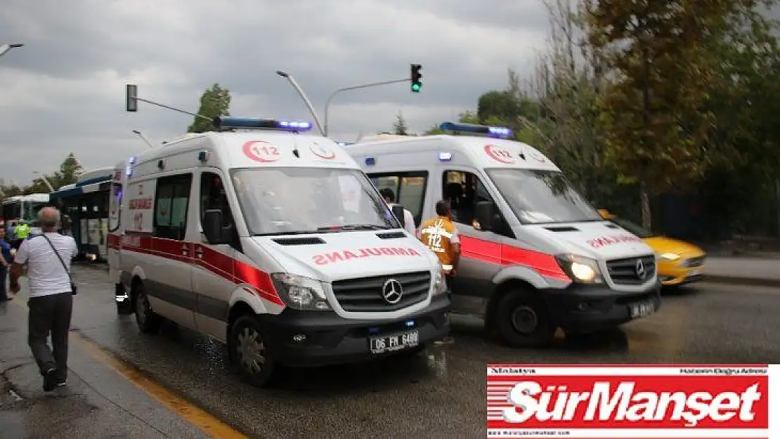Başkentte otobüs kazası: 8 yaralı
