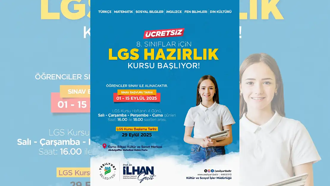 Başvurular 1 Eylül'de Başlıyor, İlk Ders 29 Eylül'de!