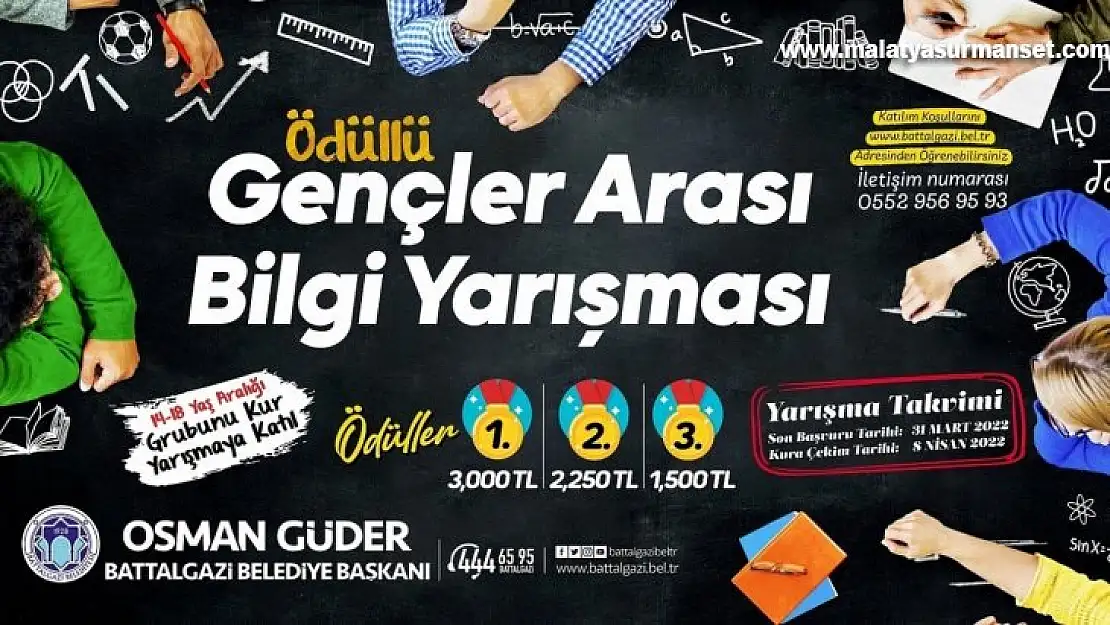 Battalgazi Belediyesi'nden ödüllü bilgi yarışması