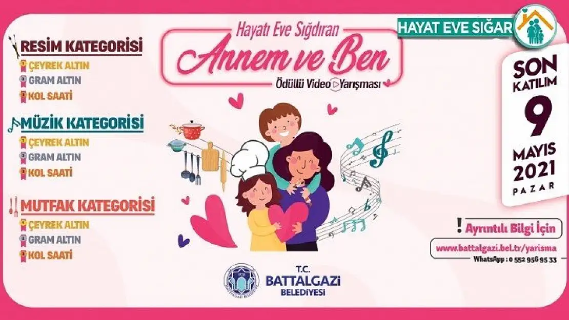 Battalgazi'de Anneler Günü'ne özel videolu yarışma