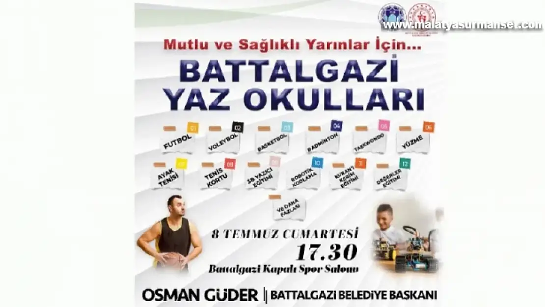 Battalgazi'de Yaz Spor Okulları Başlıyor