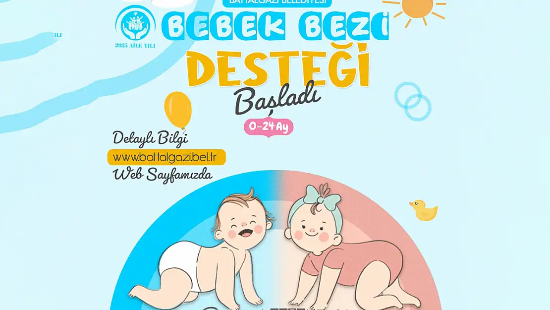 Battalgazi'den Ailelere Müjde Bebek Bezi Desteği Başladı!