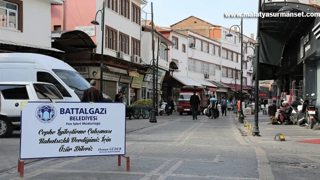 Battalgazi sokaklarında yenileme çalışmaları sürüyor