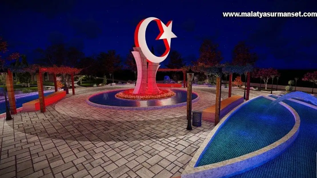 Battalgazi'ye ay-yıldız anıtlı parkyapılacak