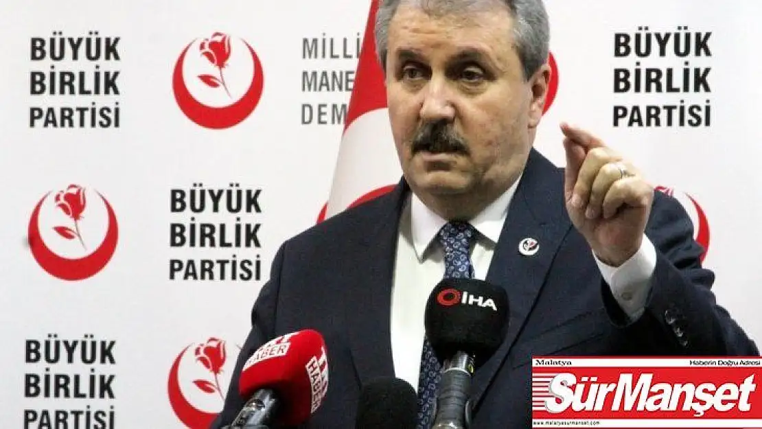 BBP Genel Başkanı Destici: 'Sineyi millet sizi kabul eder mi, siz dönseniz dönseniz sineyi PKK'ya dönersiniz'