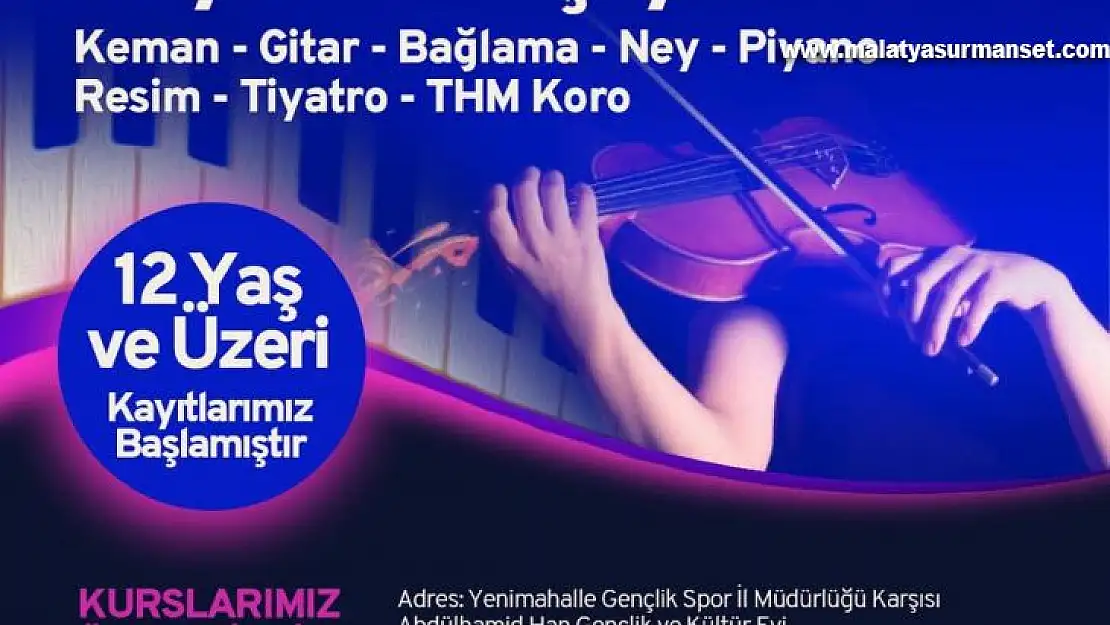 Belediye konservatuarında güz dönemi kayıtları başladı