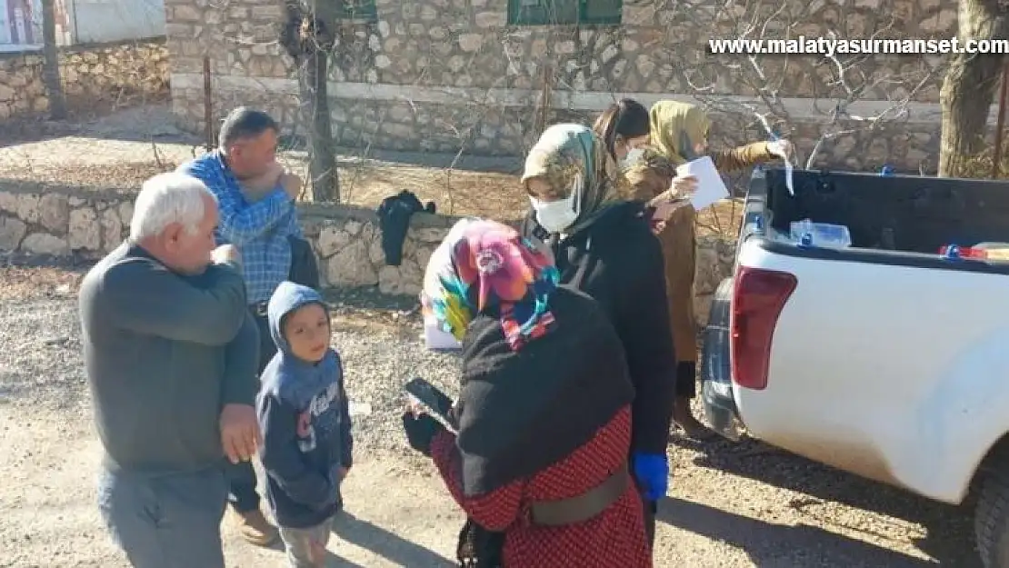 Besni köylerinde rekor düzeyde aşılama yapıldı