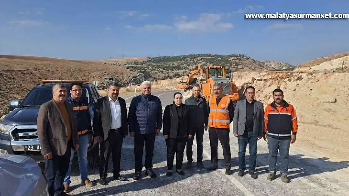 Besni-Üçgöz-Beşyol yolunda çalışmalar hızlandı