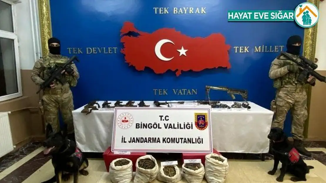 Bingöl'de operasyon: Çok sayıda silah ve mühimmat ele geçirildi