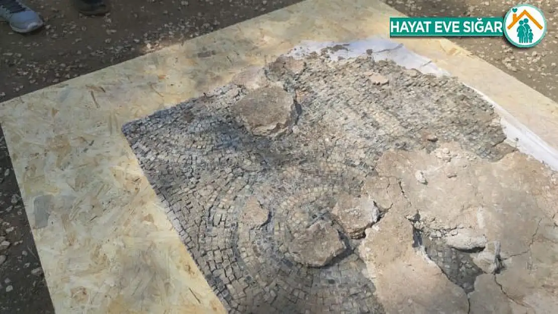 Bir evin zemininde bulunan mozaikler için kurtarma çalışmaları tamamlandı
