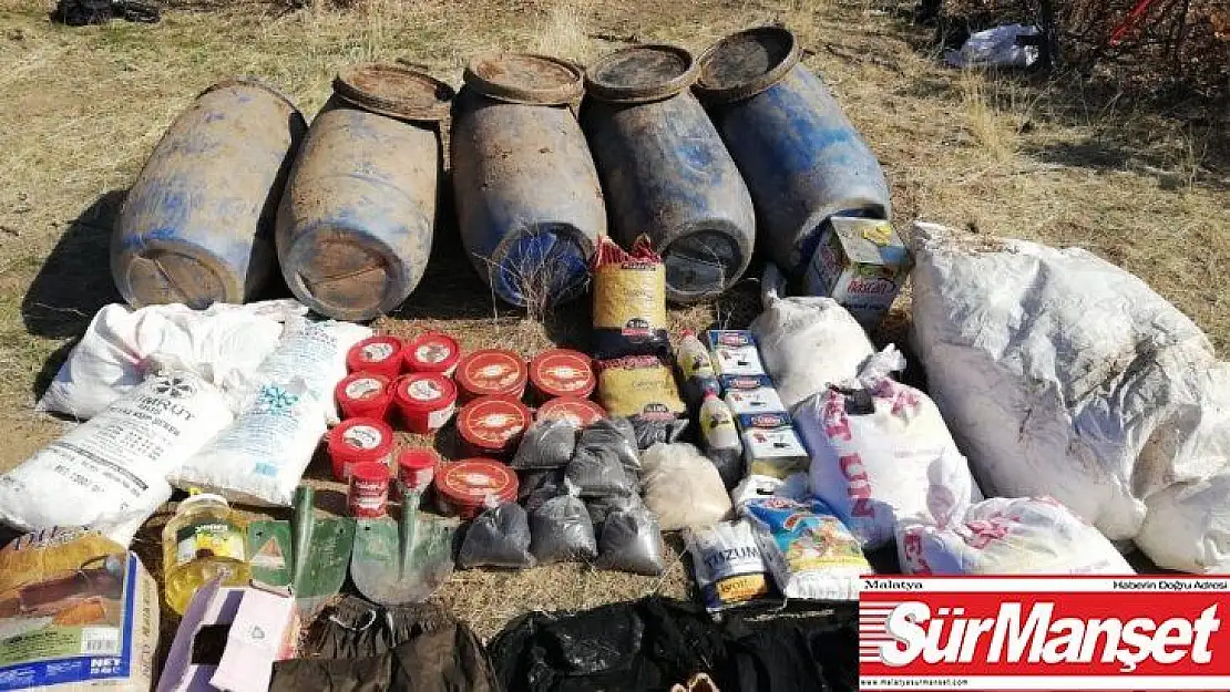 Bitlis'te PKK'ya ait patlayıcı ve gıda malzemesi ele geçirildi