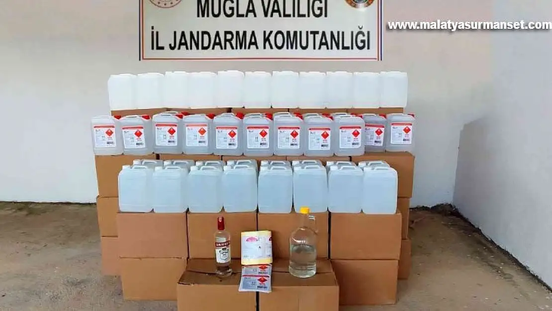 Bodrum'da 1080 litre etil alkol ele geçirildi