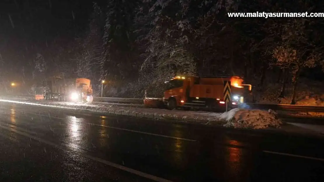 Bolu Dağı'nda kar yağışı yeniden başladı