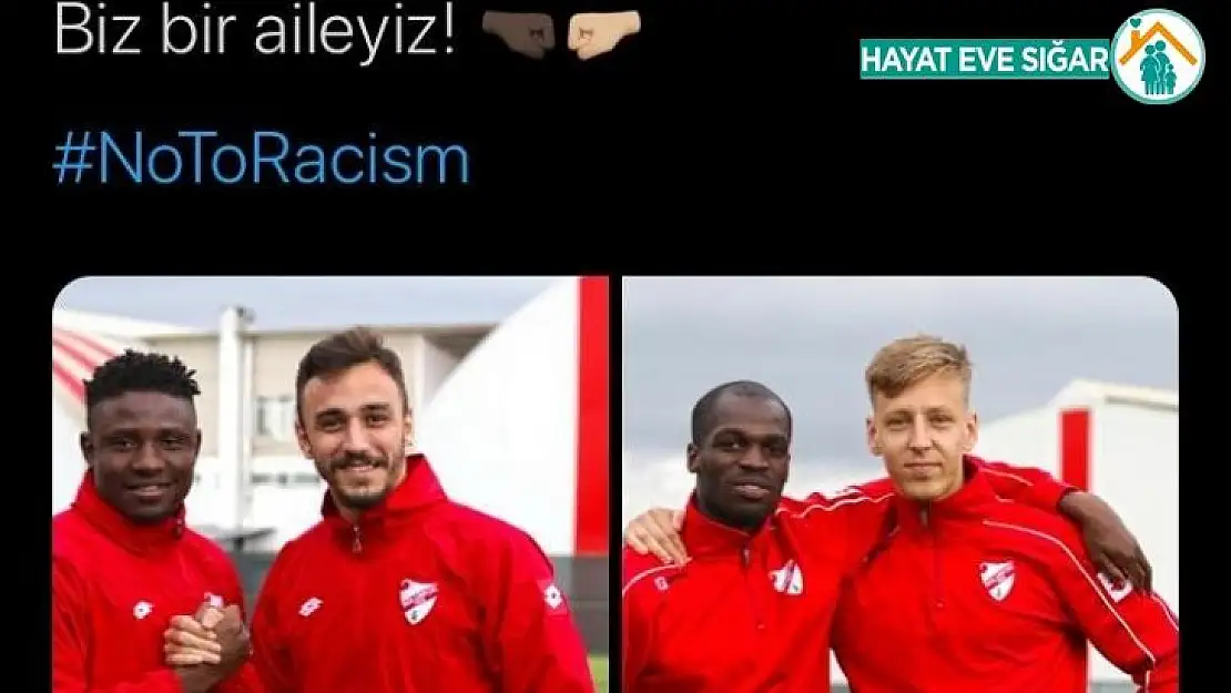 Boluspor, ırkçılığa 'Hayır' dedi