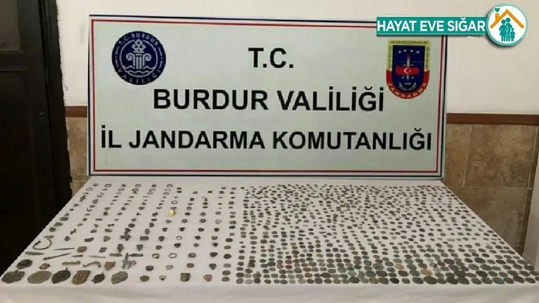 Burdur'da yüzlerce tarihi eser ele geçirildi