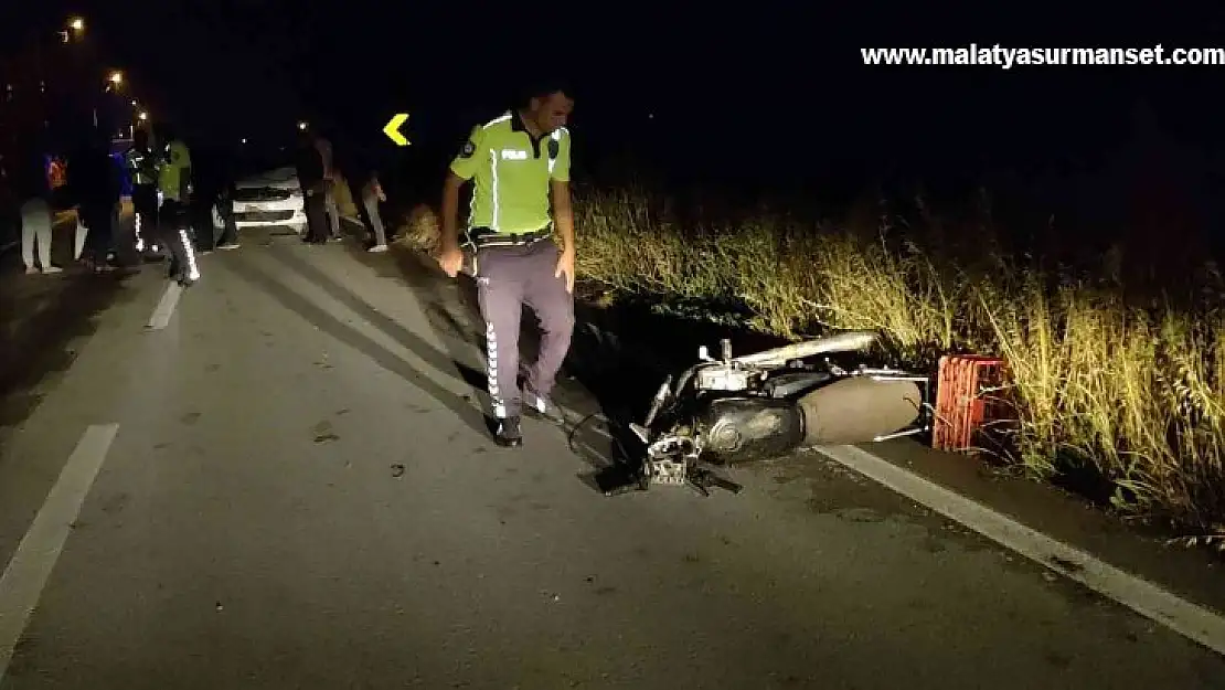 Bursa'da otomobil motosikletle kafa kafaya çarpıştı: 1 ağır yaralı