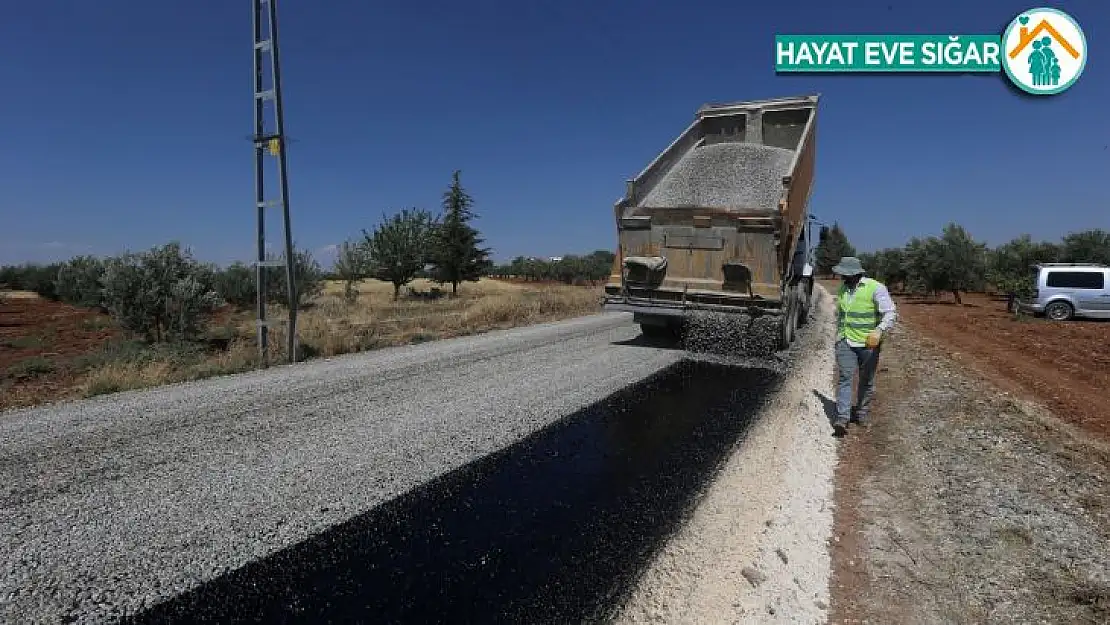 Büyükşehir 3 ilçeyi birbirine bağlayan yolda onarım çalışması yapıyor