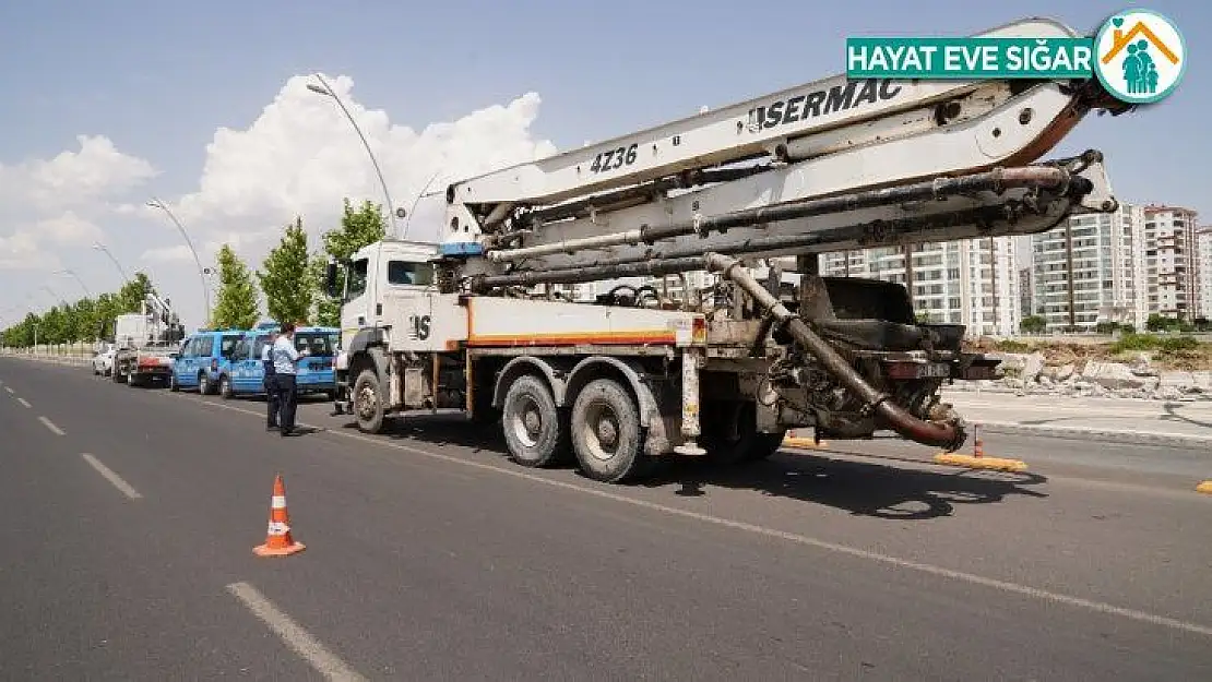 Büyükşehir Belediyesinden ağır tonajlı araçlara sıkı denetim