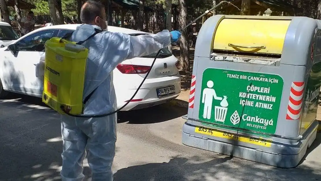 Çankaya Belediyesi 195 bin hektar alanı ilaçladı