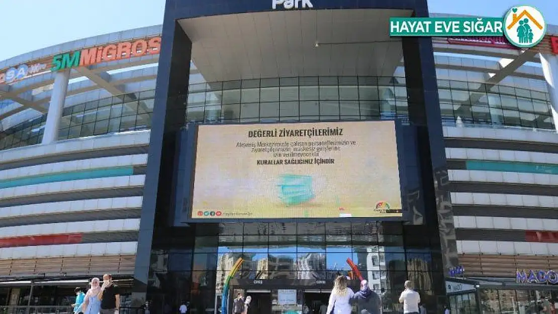 Ceylan Karavil Park AVM, 50 gün sonra ziyaretçilerine kapılarını açtı