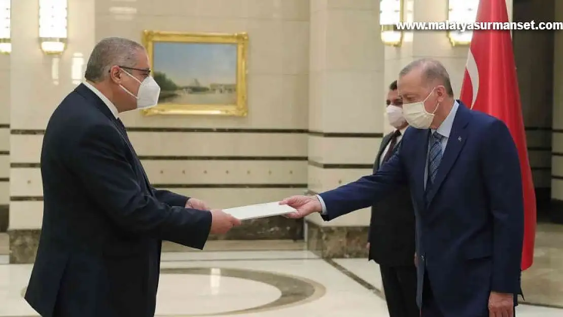 Cezayir Büyükelçisi  Mımounı, Cumhurbaşkanı Erdoğan'a güven mektubu sundu